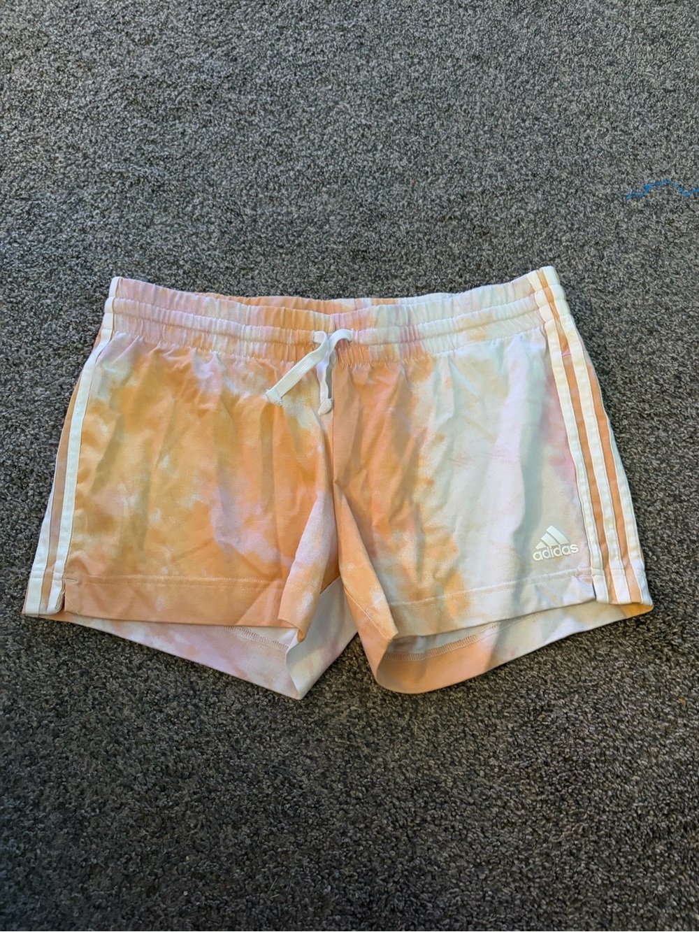 Adidas Women’s Pink Tie-Dye Athletic Shorts